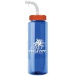 Custom Garyline® Guzzler Bottle with Straw Lid - 32 oz. - 4