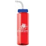Custom Garyline® Guzzler Bottle with Straw Lid - 32 oz. - 7