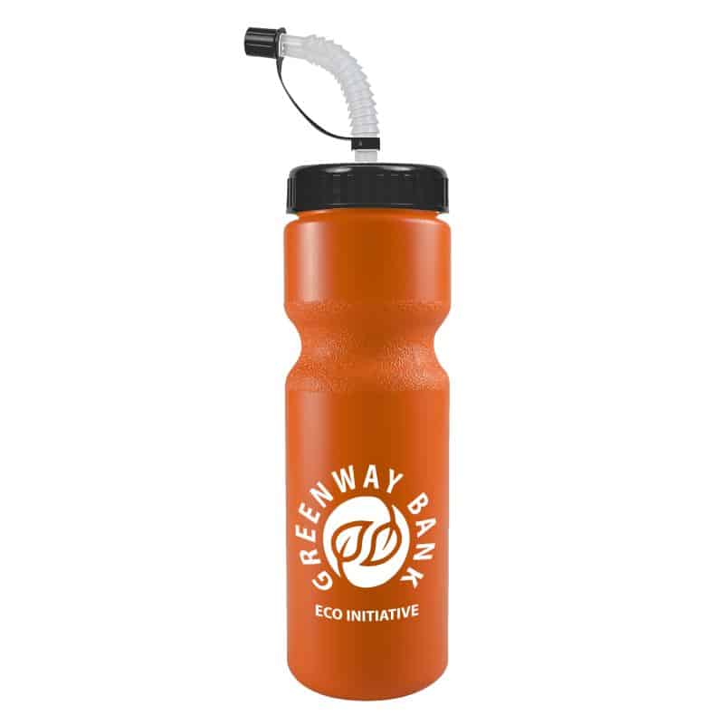 Custom Garyline® Journey Bike Bottle with Straw Lid (Colors) - 28 oz. - 7