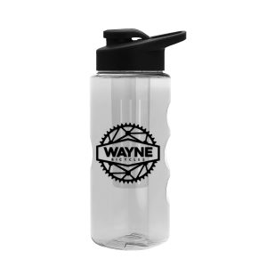 Custom Garyline® Mini Mountain Tritan® Bottle Drink-Thru Lid and Infuser - 22 oz.