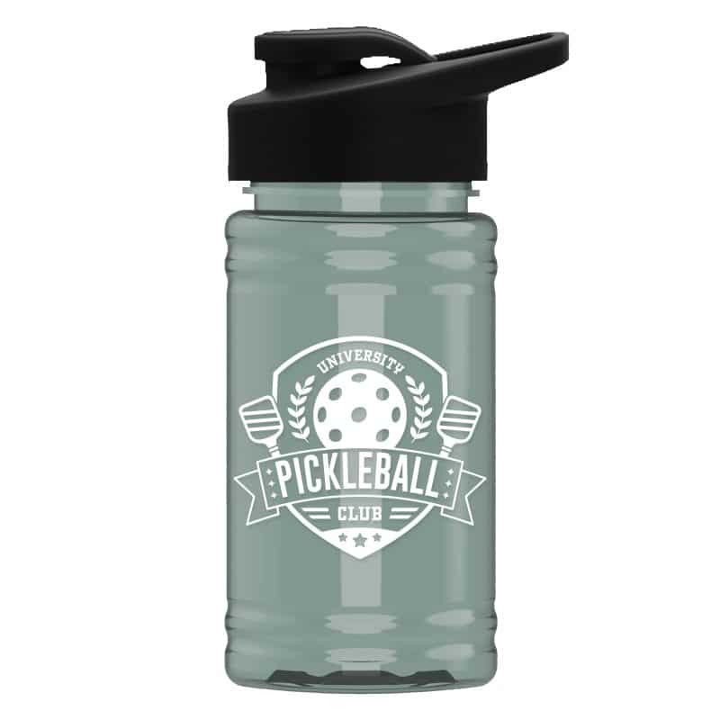 Custom Garyline® Mini RPET Bottle with Drink-Thru Lid - 16 oz.