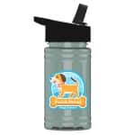 Custom Garyline® Mini RPET Bottle with Flip-Straw Lid - 16 oz. - 1