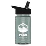 Custom Garyline® Mini RPET Bottle with Flip-Straw Lid - 16 oz.