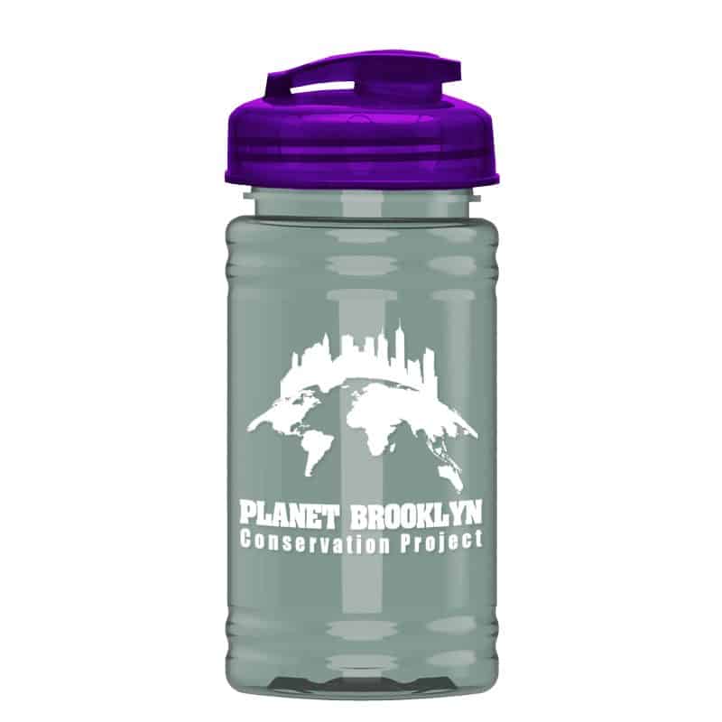 Custom Garyline® Mini RPET Bottle with Flip-Top Lid - 16 oz. - 2