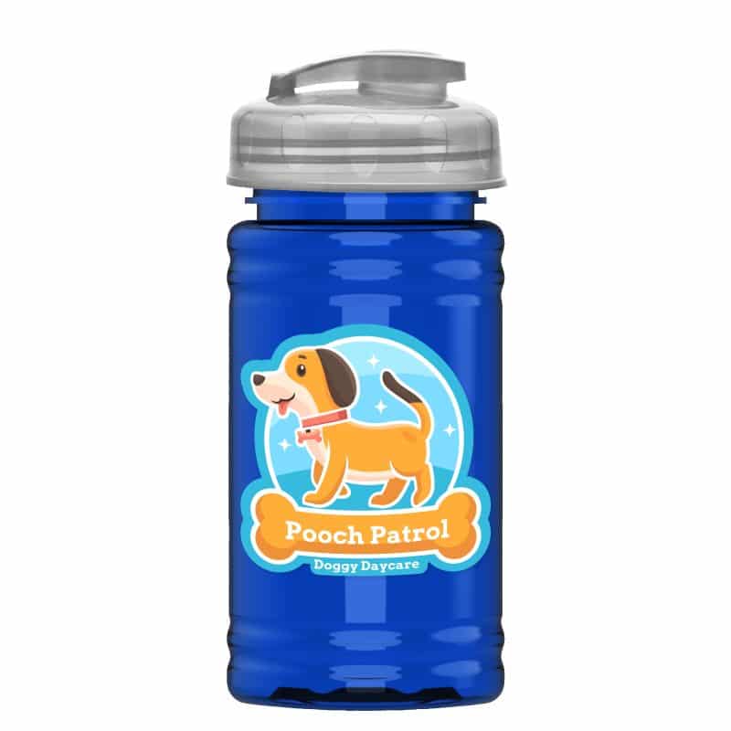 Custom Garyline® Mini RPET Bottle with Flip-Top Lid - 16 oz. - 3