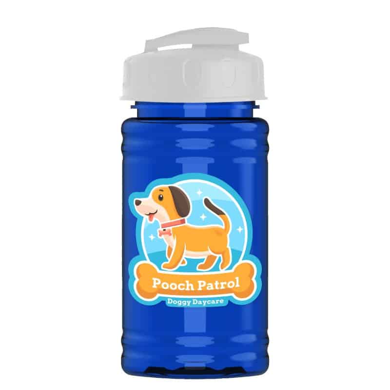 Custom Garyline® Mini RPET Bottle with Flip-Top Lid - 16 oz. - 5