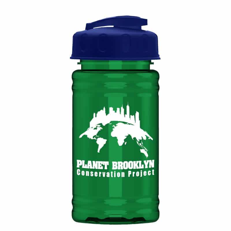 Custom Garyline® Mini RPET Bottle with Flip-Top Lid - 16 oz. - 6
