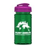 Custom Garyline® Mini RPET Bottle with Flip-Top Lid - 16 oz. - 7