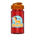 Custom Garyline® Mini RPET Bottle with Flip-Top Lid - 16 oz. - 9