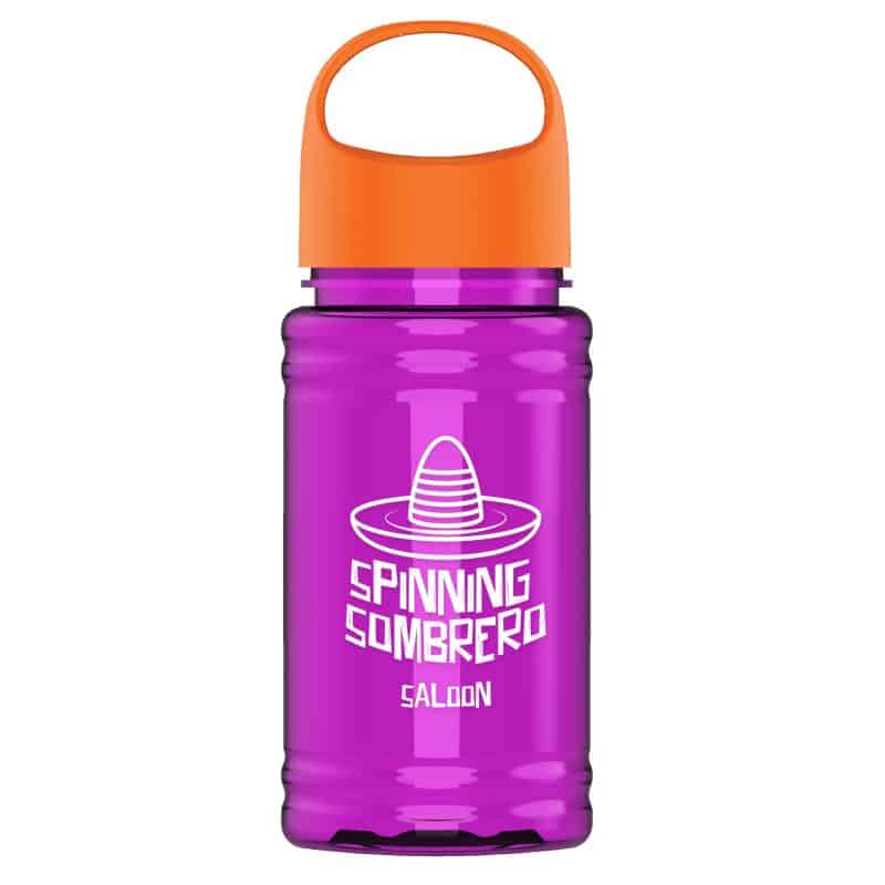 Custom Garyline® Mini RPET Bottle with Oval Crest Lid - 16 oz. - 5