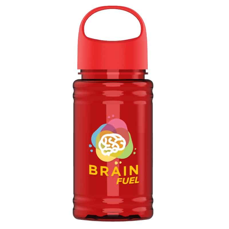 Custom Garyline® Mini RPET Bottle with Oval Crest Lid - 16 oz. - 6