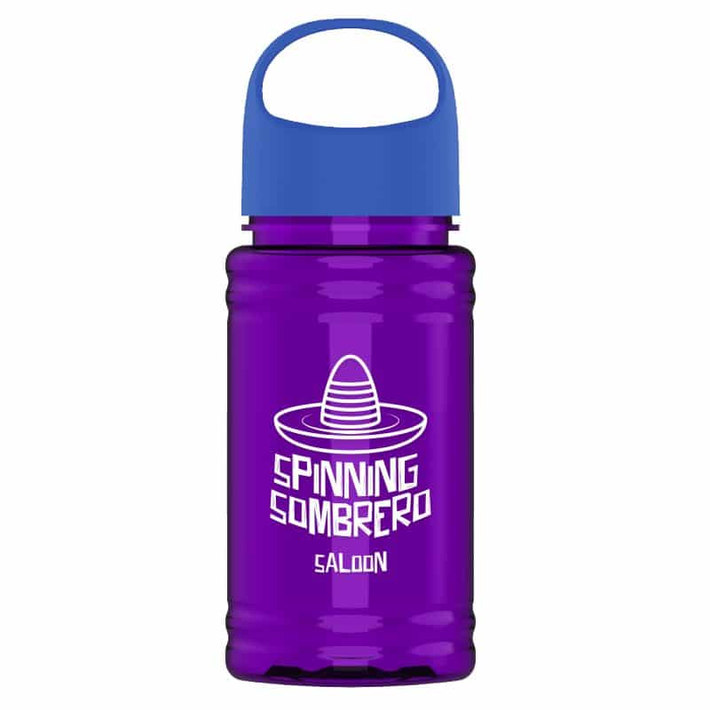 Custom Garyline® Mini RPET Bottle with Oval Crest Lid - 16 oz. - 7