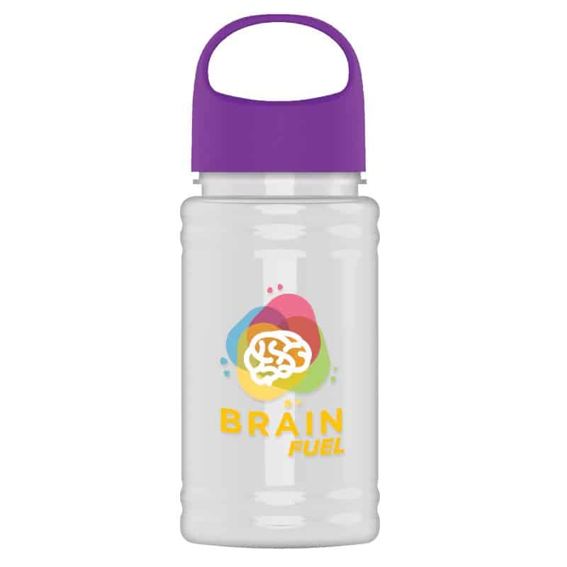 Custom Garyline® Mini RPET Bottle with Oval Crest Lid - 16 oz. - 8