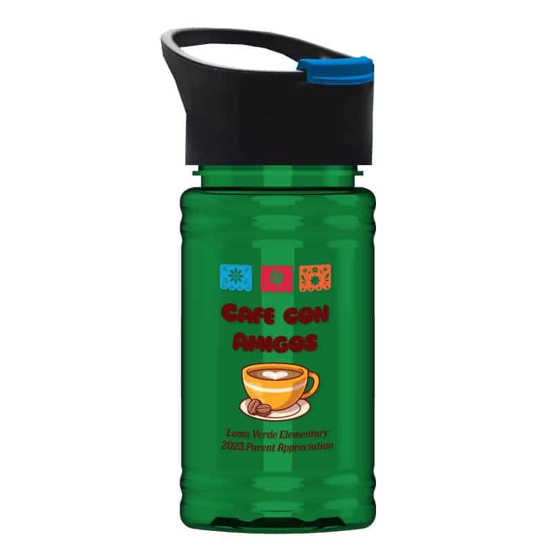 Custom Garyline® Mini RPET Bottle with Pop-Up Lid - 16 oz. - 3