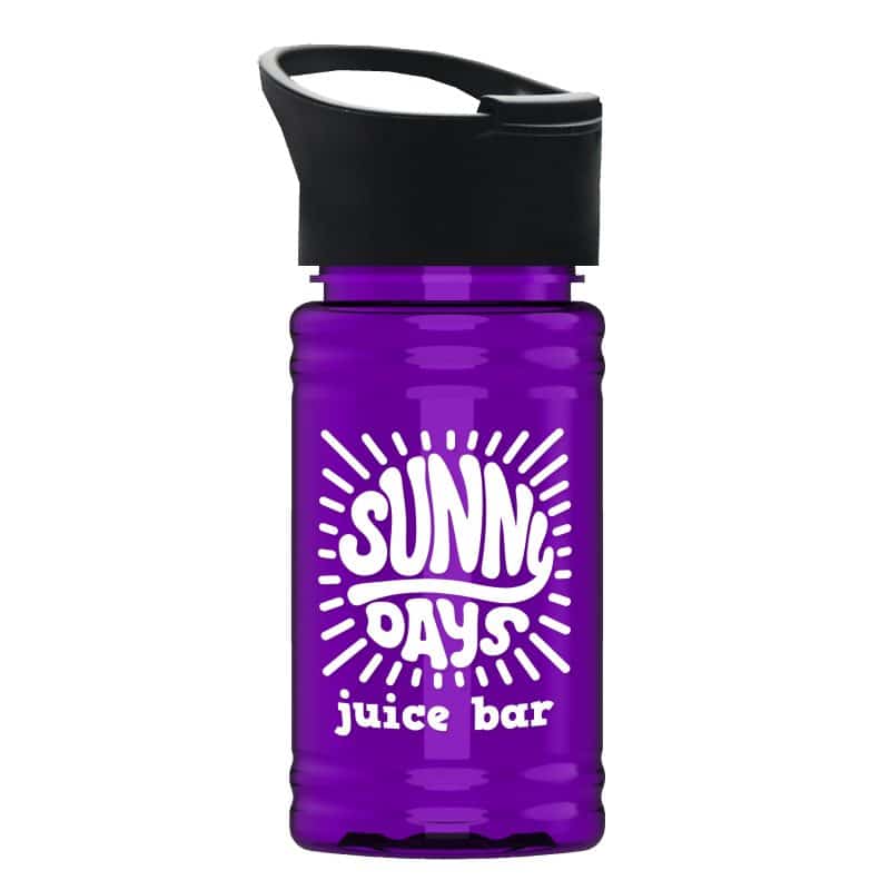 Custom Garyline® Mini RPET Bottle with Pop-Up Lid - 16 oz. - 6