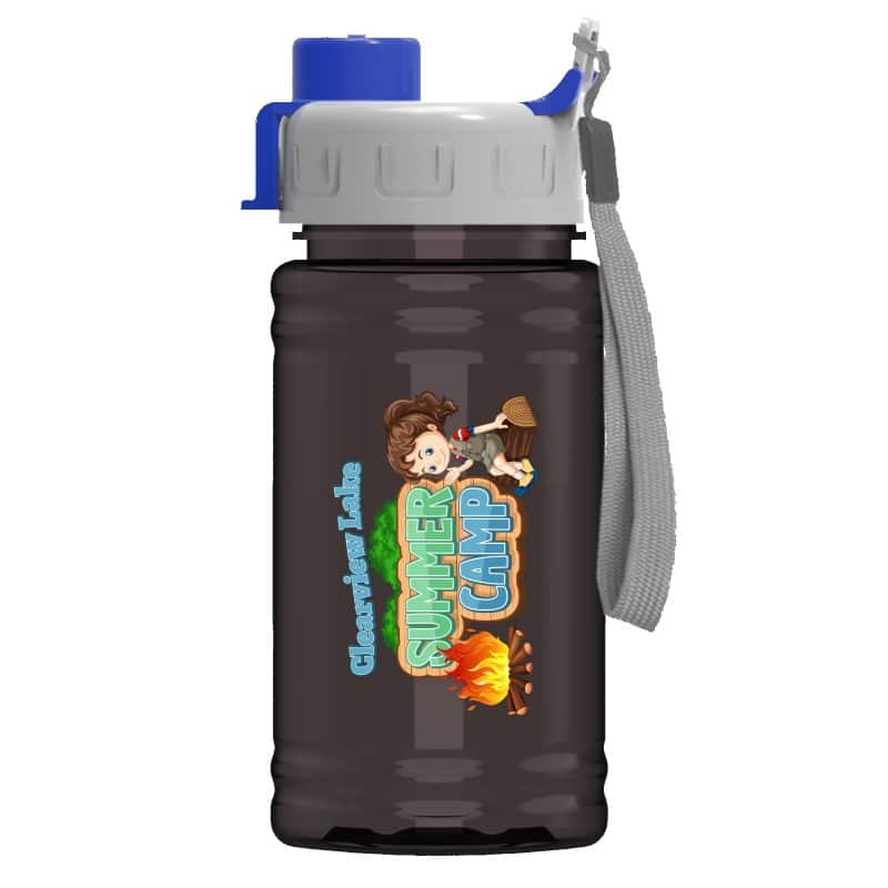 Custom Garyline® Mini RPET Bottle with Quick-Snap Lid - 16 oz. - 1