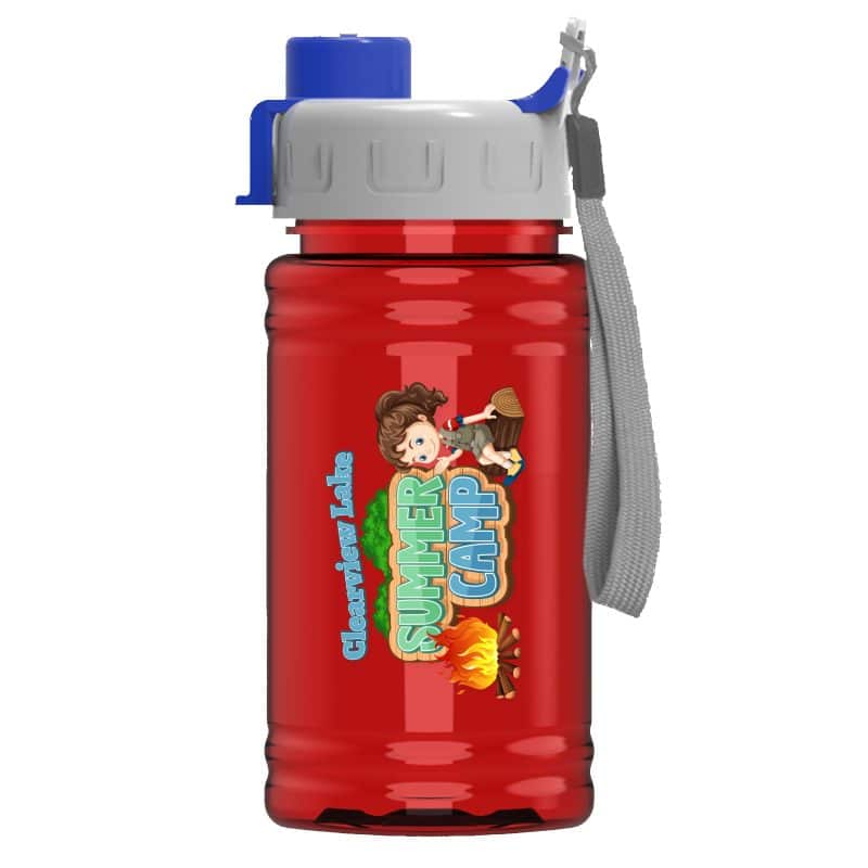 Custom Garyline® Mini RPET Bottle with Quick-Snap Lid - 16 oz. - 5
