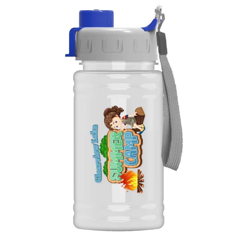 Custom Garyline® Mini RPET Bottle with Quick-Snap Lid - 16 oz. - 7