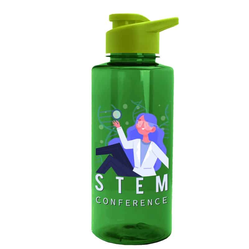 Custom Garyline® Mountaineer Tritan® Renew Bottle with Drink-Thru Lid - 36 oz. - 6