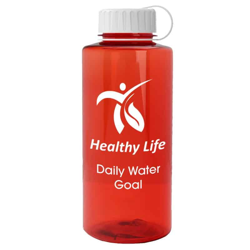 Custom Garyline® Mountaineer Tritan® Renew Bottle with Tethered Lid - 36 oz. - 4