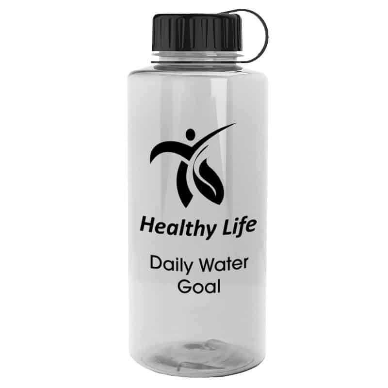 Custom Garyline® Mountaineer Tritan® Renew Bottle with Tethered Lid - 36 oz.