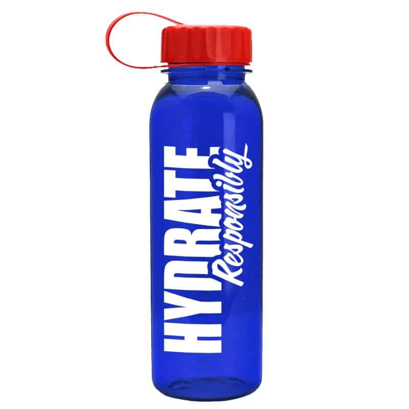 Custom Garyline® Outdoorsman Tritan® Renew Bottle with Tethered Lid - 24 oz. - 2