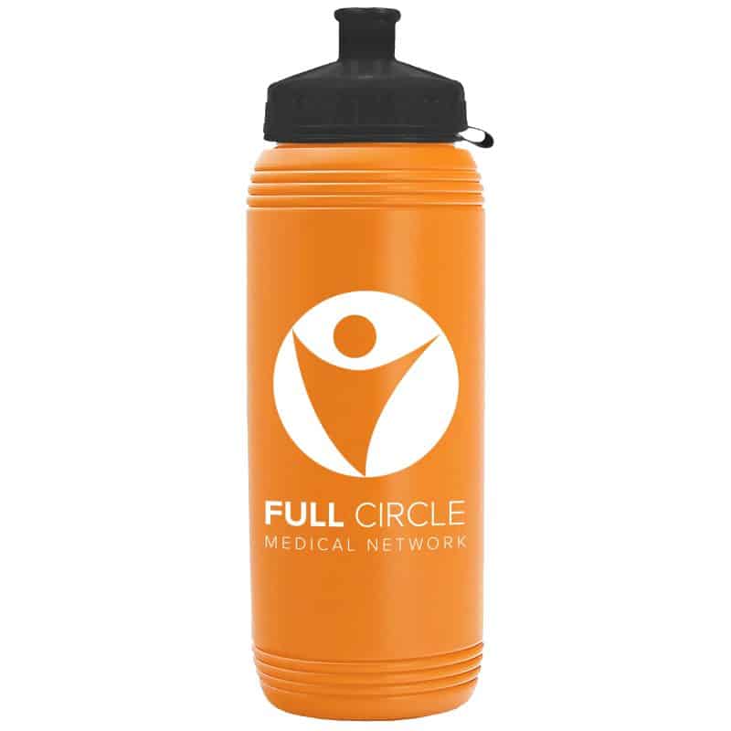 Custom Garyline® Pint Sport Bottle with Tethered Push-Pull Lid - 16 oz. - 2