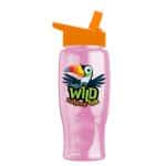 Custom Garyline® Poly+ Bottle with Flip-Straw Lid - 27 oz. - 5