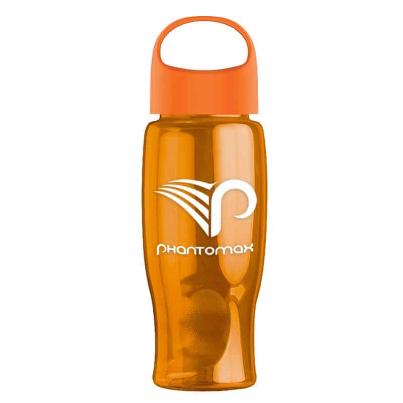 Custom Garyline® Poly+ Bottle with Oval Crest Lid - 27 oz. - 4