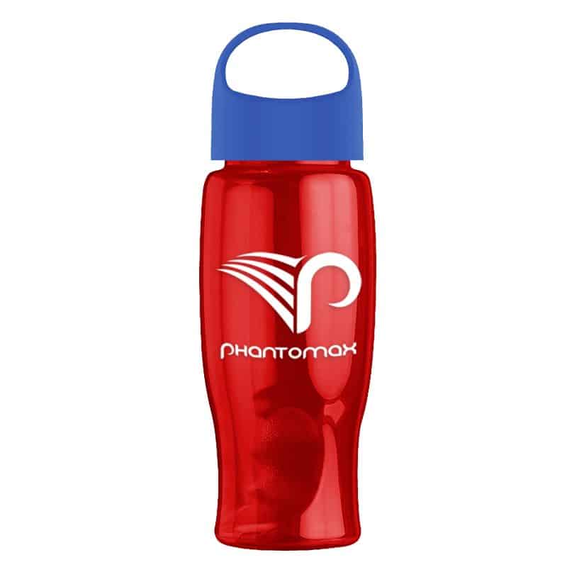Custom Garyline® Poly+ Bottle with Oval Crest Lid - 27 oz. - 6