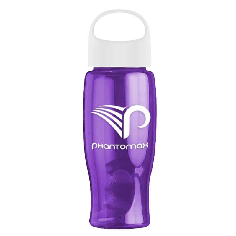 Custom Garyline® Poly+ Bottle with Oval Crest Lid - 27 oz. - 8