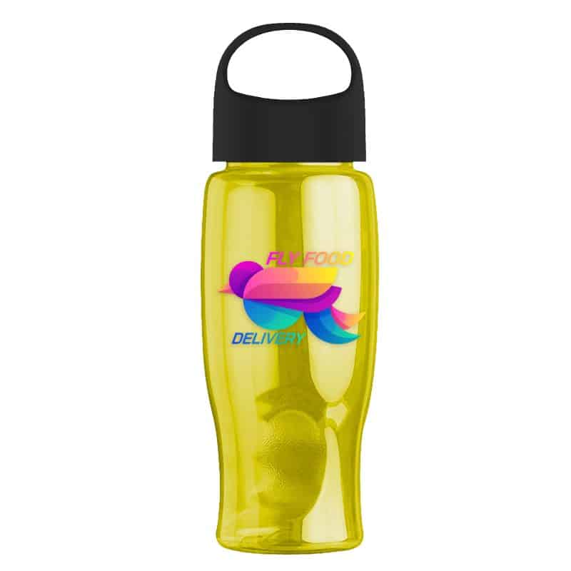 Custom Garyline® Poly+ Bottle with Oval Crest Lid - 27 oz. - 9