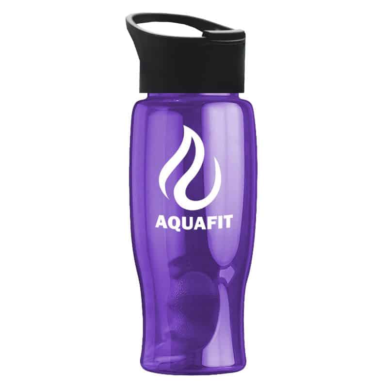 Custom Garyline® Poly+ Bottle with Pop-Up Lid - 27 oz. - 8