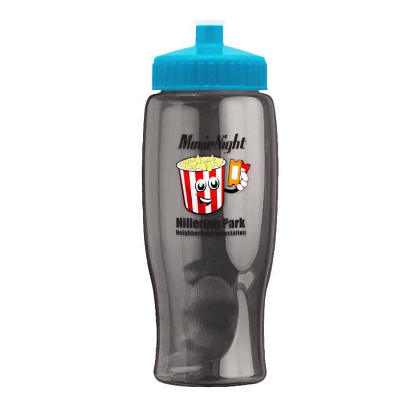 Custom Garyline® Poly+ Bottle with Push-Pull Lid - 27 oz. - 2