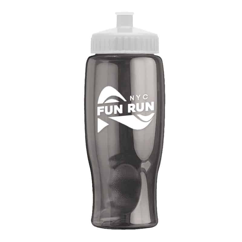 Custom Garyline® Poly+ Bottle with Push-Pull Lid - 27 oz. - 3