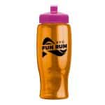 Custom Garyline® Poly+ Bottle with Push-Pull Lid - 27 oz. - 7