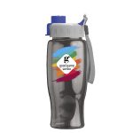 Custom Garyline® Poly+ Bottle with Quick-Snap Lid - 27 oz. - 1