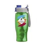 Custom Garyline® Poly+ Bottle with Quick-Snap Lid - 27 oz. - 3