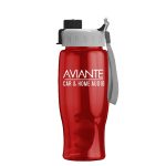 Custom Garyline® Poly+ Bottle with Quick-Snap Lid - 27 oz. - 6