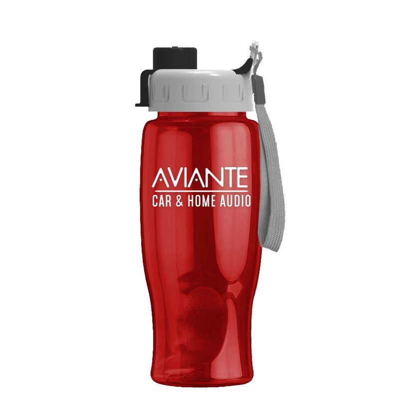 Custom Garyline® Poly+ Bottle with Quick-Snap Lid - 27 oz. - 6