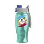 Custom Garyline® Poly+ Bottle with Quick-Snap Lid - 27 oz. - 7