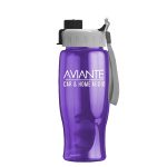 Custom Garyline® Poly+ Bottle with Quick-Snap Lid - 27 oz. - 8