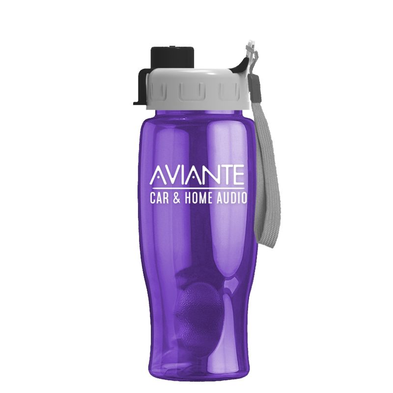 Custom Garyline® Poly+ Bottle with Quick-Snap Lid - 27 oz. - 8