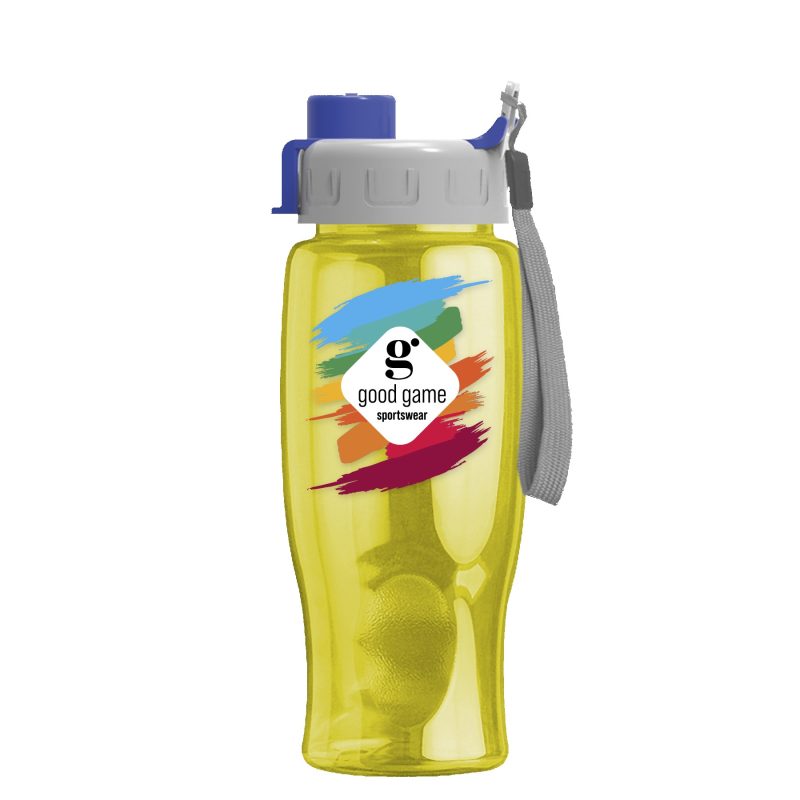 Custom Garyline® Poly+ Bottle with Quick-Snap Lid - 27 oz. - 9