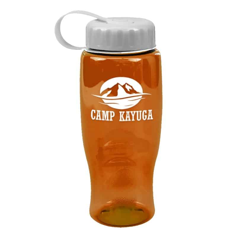 Custom Garyline® Poly+ Bottle with Tethered Lid - 27 oz. - 4