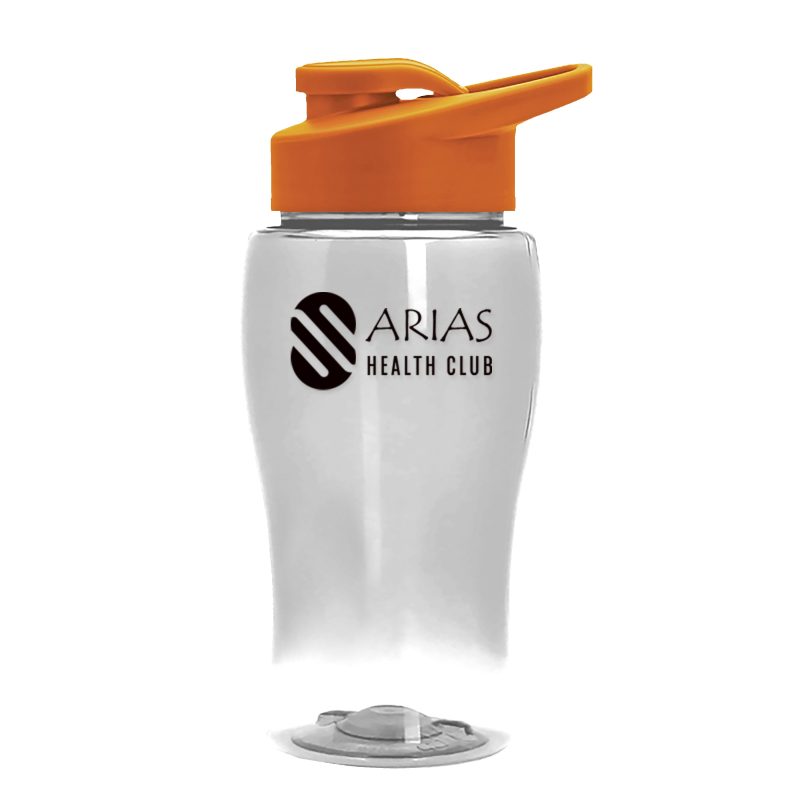 Custom Garyline® Poly+ Jr. Bottle with Drink-Thru Lid - 18 oz. - 1