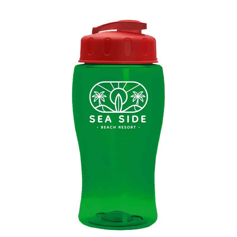 Custom Garyline® Poly+ Jr. Bottle with Flip-Top Lid - 18 oz. - 8