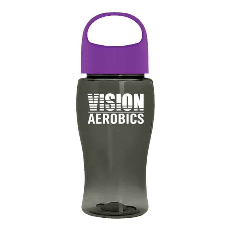 Custom Garyline® Poly+ Jr. Bottle with Oval Crest Lid - 18 oz. - 3