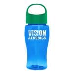 Custom Garyline® Poly+ Jr. Bottle with Oval Crest Lid - 18 oz. - 4