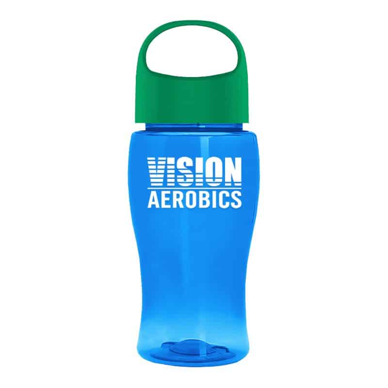 Custom Garyline® Poly+ Jr. Bottle with Oval Crest Lid - 18 oz. - 4
